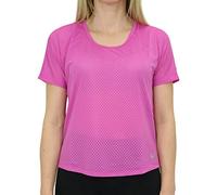 Nike Miler Breathe - Maglietta da Donna, Donna, AJ8141, Active Fuchsia/Silv Riflettente, XS