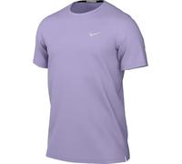NIKE Miler Dri-Fit UV DV9315-515 - Maglietta da Uomo a Maniche Corte, Hydrangeas/Reflective Silv