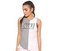Nike Miler Tank SD, Canottiera Unisex-Adulto, Carbon Heather/Pink Foam/Black, L