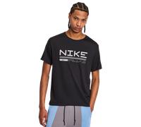 Nike Miler Uomo - Magliette Nero - Taglia L - Poly Jersey Black L