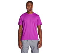 NIKE Maglia funzionale 'MILER' grigio argento / lilla neon Uomo NIKE XL