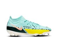 Nike Multi-Ground Soccer Cleats Phantom Gt2 Academy Dynamic Fit MG, Glacier Ice/Black-Yellow Strike, DC0797-407, 41 EU (8 US)