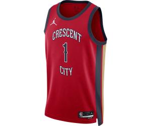 Nike NBA New Orleans Pelicans Statement Edition 2023/2024 Swingman t Maglia M Rosso