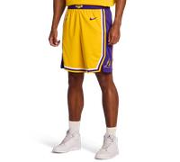 Nike Pantaloncini Basket NBA Lakers Road Giallo Viola Uomo M