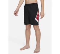 NIKE NESSE805 SWIM 3D LOGO SHORT COSTUME DA BAGNO RAGAZZI COL. NERO/ROSSO TG. XL