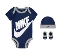 NIKE NHN FUTURA LOGO BOX SET NAVY LN0073 U9J - BLU / 0-6M