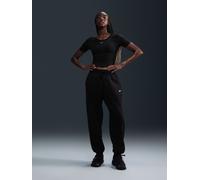 Nike Nike - Phoenix - Pantaloni da jogging oversize in pile a vita alta large Nero