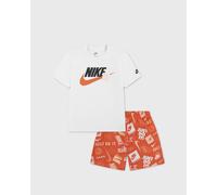 Nike NKB B NSW ITZ AOP SHORT SET Shorts|Tees orange|white in taglia:Age 2-4 | EU 92-104