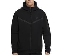 Nike Nstch FLC FZ Under Jacket, Felpa con Cappuccio Uomo, Black/Black, S