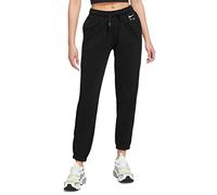 Nike NSW Air FLC Mr Pantaloni, Nero/Nero/Bianco, M Donna