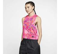 Nike NSW FTR Allover Print Debardeurs, T-Shirt Donna, Rosa (Hyper Pink), (Taglia Produttore: Large)