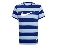 Nike NSW Swoosh Stripe T-Shirt Psychic Blue/Deep Royal Blue/W L