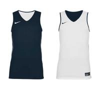 NIKE NT0203-451 Team Basketball Reversible Jersey 20 Canottiera Uomo Navi Taglia L
