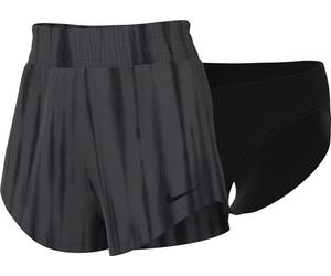 NIKE One DF HR 3In Br AOP Pantaloncini da Donna Anthracite/Black/Black L