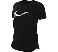 Nike One Dri-Fit FV6373-010 - Maglietta a Maniche Corte con Grafica da Donna, Colore: Nero/Bianco