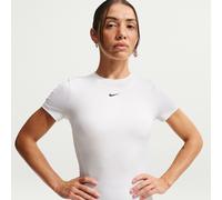 Maglietta Donna Nike One Fitted Short Sleeve - white/black - Bianco (XL)