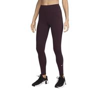 Leggins Nike One High-Waisted Full-Length - burgundy crush/white - Rosso (S)