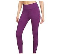Nike One Mid-Rise 7/8 Tights Donna Pantaloni, Viotech/Bianco, M