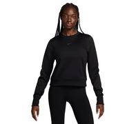 Nike One Therma-Fit Crew LBR Maglia di Tuta, Nero/Bianco, S-M Donna