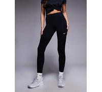 Nike - One Training Dri-FIT - Leggings a vita alta neri senza cuciture-Nero L