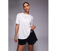 Nike - One Training Dri-FIT - Top a maniche corte vestibilità comoda bianco S