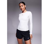 Maglia a manica lunga Dri-FIT Nike One Fitted - Donna - Bianco XL (IT 52-54)