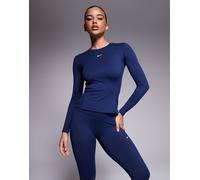 Nike - One Training Dri-FIT - Top a maniche lunghe aderente blu navy S