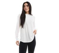 Nike - One Training - Maglietta comoda a maniche lunghe bianca-Bianco L