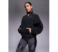 Nike - One Training - Pile nero con zip corta XS