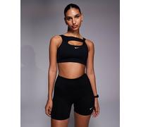 Nike - One Training - Reggiseno sportivo nero con fascette intrecciate M