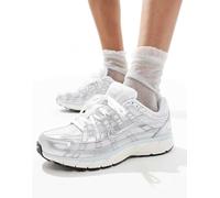 Nike - P-6000 - Sneakers argento e blu-Bianco WM 5.5