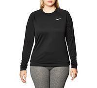 Nike Pacer - Felpa da Donna, Colore: Nero/Argento Riflettente, XL