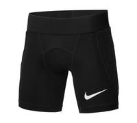 Nike Padded Gardien Goalkeeper Short, Pantaloncini da Portiere Unisex-Bambini e Ragazzi, Nero/Nero/Bianco, 7-8 Anni