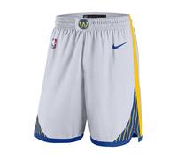 Nike Pantaloncini Basket Nba Warrior Association Bianco Giallo Uomo XL