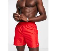 Nike - Pantaloncini da bagno stile volley rossi da 5"-Rosso XS