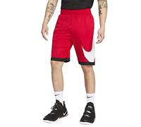 Nike, Pantaloncini da basket Dri-Fit HBR 3.0 da uomo, rosso/nero/bianco., S