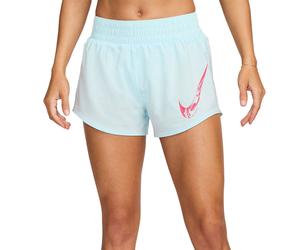 Nike Pantaloncini Running One Swoosh Blu Rosa Donna L
