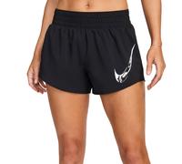 Nike Pantaloncini Running One Swoosh Nero Bianco Donna XS