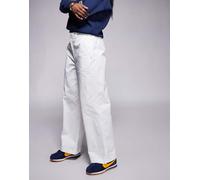 Nike - Pantaloni con fondo ampio color crema-Bianco M