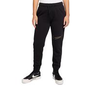 Nike Pantalone Tuta Donna Sportwear Club Fleece Shine - 010 (Nero/Oro)