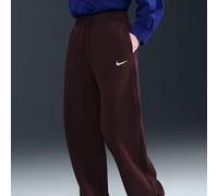 Nike Pantaloni da Allenamento da Donna W NSW Phnx FLC HR Pant Wide 2 Burgundy Crush/Sail, M