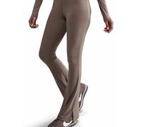 Leggings svasati aderenti con mini-costine Nike Sportswear Chill Knit - Donna - Marrone XL (IT 52-54)