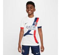 Maglia da calcio replica Nike Dri-FIT Paris Saint-Germain 2024/25 Stadium per ragazzo/a - Away - Bianco XL