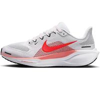 NIKE Pegasus 41, Sneaker Donna, White/Bright Crimson-Magic Ember-Black, 38.5 EU