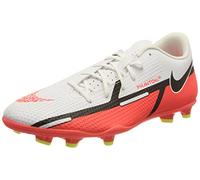 Nike Phantom GT2 Club FG/MG, Scarpe da Calcio Unisex-Adulto, White/Bright Crimson-Volt, 44 EU