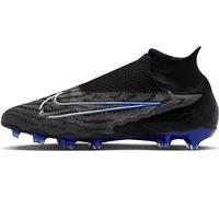 NIKE Phantom GX Elite DF FG, Sneaker Uomo, Black/Chrome-Hyper Royal, 38 EU