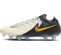Nike Phantom Gx II Elite SG-PRO AC, Scarpe da Calcio Uomo, White Black Mtlc Gold Coin, 39 EU