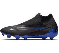 NIKE Phantom GX PRO DF FG, Sneaker Uomo, Black/Chrome-Hyper Royal, 47.5 EU