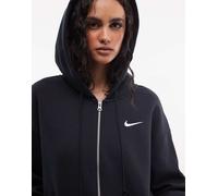 Nike - Phoenix Fleece - Felpa con cappuccio oversize nera con zip-Nero XS