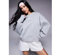 Nike - Phoenix Fleece - Felpa super oversize grigia-Grigio XS